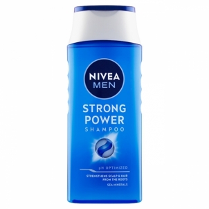 Plaukų šampūnas Nivea Shampoo for men Strong Power 400 ml Šampūnai plaukams