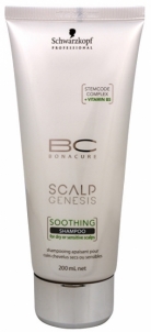 Plaukų šampūnas Schwarzkopf Professional Soothing Shampoo for Dry and Sensitive Hair BC Bonacure Scalp Genesis 200 ml 