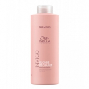 Plaukų šampūnas Wella Professional Invigo Blonde Recharge (Color Refreshing Shampoo) 1000 ml 