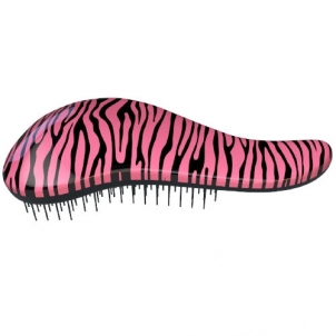 Plaukų šepetys Dtangler Hair brush with Zebra Pink handle Plaukų šepečiai