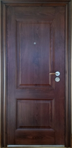 Steel doors KS-M18 D96 2050 * 960 * 70 Golden Oak Metal doors