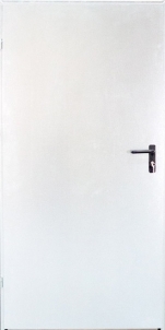 Plieninės techninės durys URAN 690x2090 dešininės /baltos sp(RAL9010) Metāla durvis