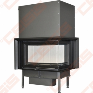 Plieninis židinio ugniakuras BEF HOME Inter V 9 CP (1050 x 1490 x 710); 8-14,5kW Fireplace, sauna stoves