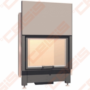 Plieninis židinio ugniakuras SCHMID LINA 7357 H (820 x 1280 x 520); 3,2-10,9kW Fireplace, sauna stoves