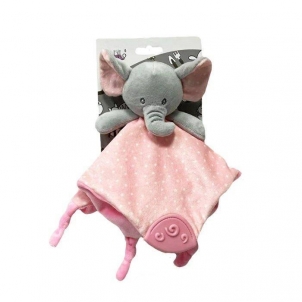 Pliušinis paklotėlis 25 cm, rožinis drambliukas Minkšti žaislai