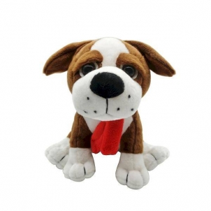 Pliušinis šuniukas su skarele, 22 cm Soft toys