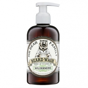 Ploviklis Mr. Bear Wilderness (Beard Wash) 250 ml Priemonės barzdos ir ūsų priežiūrai