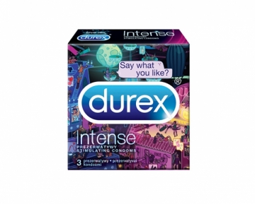 Prezervatyvai Durex Intense Emoji 3 vnt Prezervatīvi
