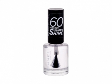 Priemonė nagų stiprinimui Rimmel London 60 Seconds Super Shine Nail Polish Cosmetic 8ml 740 Clear 