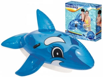 Pripučiamas delfinas Bestway, 157x94, mėlynas Piepūšamie plosti un spēļu laukumi