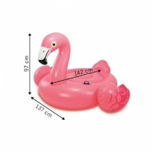 Pripučiamas Flamingas INTEX 142x137x97cm