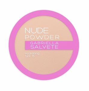 Pudra Gabriella Salvete Nude Powder SPF15 Cosmetic 8g Shade 02 Light Nude Pudra veidui