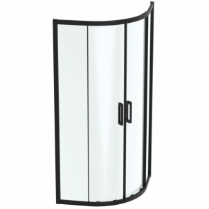 Semicircural shower Ideal Standard Connect 2, 90x90, juoda matinė Shower enclosures