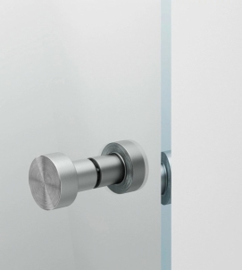 Semicircural shower IDO Showerama 10-4 70X70, dalinai matinis glass