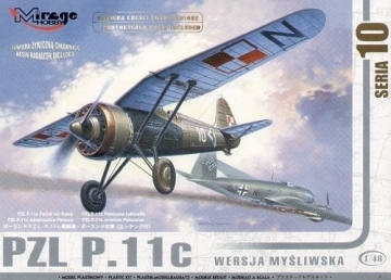 PZL P.11c Lenkijos lėktuvas Klijuojami modeliai vaikams