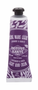 Rankų kremas Institut Karite Light Hand Cream Lavender & Shea Hand Cream 30ml Rankų priežiūros priemonės
