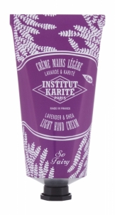 Rankų kremas Institut Karite Light Hand Cream Lavender & Shea Hand Cream 75ml Rankų priežiūros priemonės