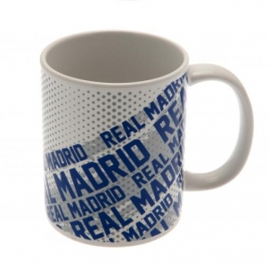 Real Madrid C.F. puodelis (Baltas su logotipais)