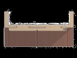 Регулируемая дверная рама INVADO A 75-94 mm Белый (B134) с венцами