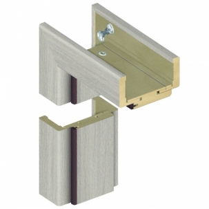 Adjustable door frame INVADO D80 095/114 Forte cedar (B462), with rims Durų staktos, apvadai