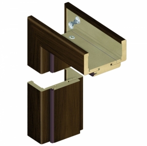 Regulējama durvju rāmis INVADO K60 095/114 Duro rieksts (B473), с венцами Finierētas durvis