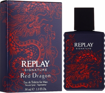 Replay Signature Red Dragon Man - EDT - 30 ml Vīriešu smaržas