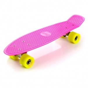 Skrituļdēlis Skateboard Meteor Magnum neon rožinė/geltona/sidabrinė