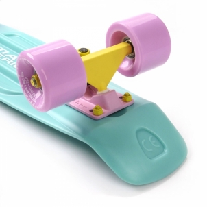 Skrituļdēlis Skateboard Meteor Matt mėtinė/rožinė/geltona