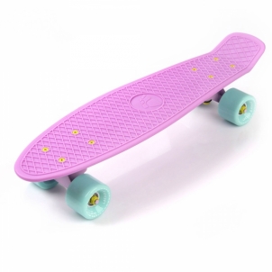 Riedlentė Skateboard Meteor Matt rožinė/mėtinė