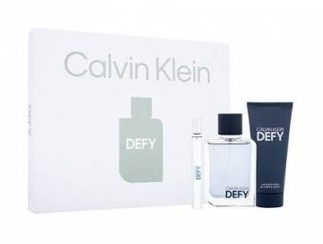 Rinkinys: kvepalai Calvin Klein CK Defy - EDT 100 ml + dušo želė 100 ml + EDT 10 ml Smaržu un kosmētikas komplekti