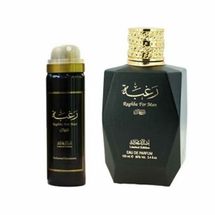 Rinkinys: kvepalai Lattafa Raghba For Men - EDP 100 ml + purškiamas dezodorantas 50 ml