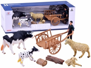 Rinkinys Animals farm Cow a set of figures ZA2606 Dzīvnieku figūras