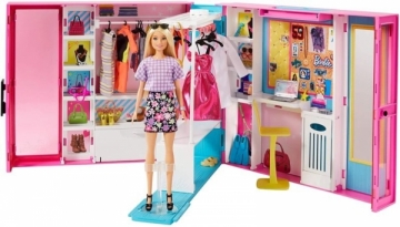 Rinkinys lėlės Barbės rūbų spinta GBK10 Barbie Dream Closet 