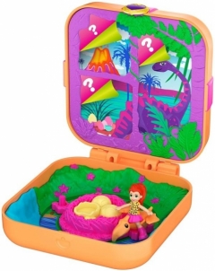 Rinkinys GKV10 / GDK76 Polly Pocket Hidden Hideouts Lila Dino Discovery Compact Hidden Hideouts and Reveals