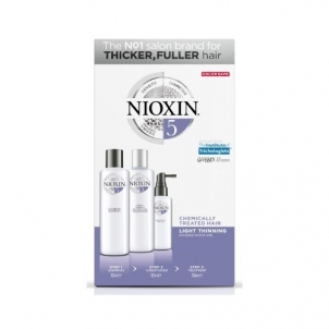 Rinkinys Nioxin Gift Set for Stained Light Thinning Hair System 5 Kvepalų ir kosmetikos rinkiniai
