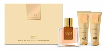 Rinkinys Rue Broca Pride Femme - EDP 100 ml + dušo želė 100 ml + Kūno losjonas100 ml Smaržu un kosmētikas komplekti