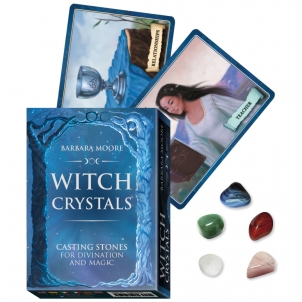 Rinkinys Witch Crystals Casting Stones for Divination and Magic Lo Scarabeo Ezotērika, rūnas, kauliņi