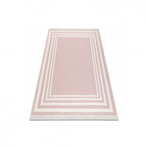 Rožinis dvipusis kilimas TWIN | 60x90 cm