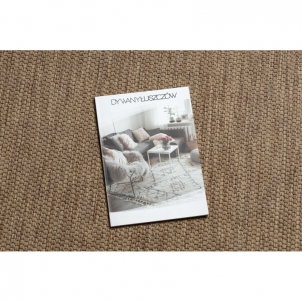 Rudas sizalio kilimas su smėlio spalvos kraštine FLOORLUX | 200x290 cm 
