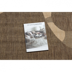 Rudas sizalio kilimas su smėlio spalvos raštais FLOORLUX | 160x230 cm 