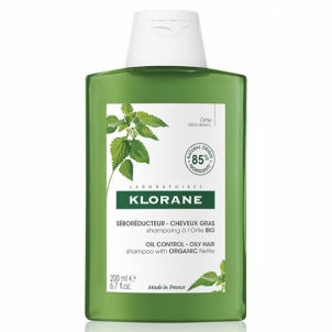 Šampūnas Klorane Shampoo for oily hair Nettle (Shampoo With Nettle) 200 ml Šampūnai plaukams