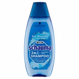 Šampūnas kūnui ir plaukams Schauma men 3in1 Sea Mineral s + Aloe Vera 400 ml Šampūnai plaukams