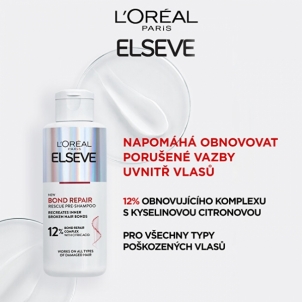 Šampūnas L´Oréal Paris Regenerative pre-shampoo treatment with citric acid for all types of damaged hair Bond Repair (Rescue Pre-Shampoo) 200 ml