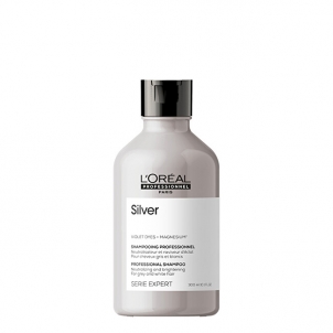 Šampūnas L´Oréal Professionnel Silver Shampoo for Gray and White Hair Magnesium Silver ( Neutral ising Shampoo For Grey And White Hair ) - 300 ml - new packaging Šampūnai plaukams