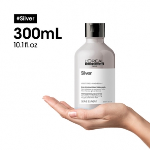Šampūnas L´Oréal Professionnel Silver Shampoo for Gray and White Hair Magnesium Silver ( Neutral ising Shampoo For Grey And White Hair ) - 500 ml