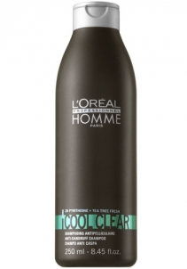 Šampūnas plaukams Loreal Professionnel Dandruff shampoo for men Cool Clear (Anti-Dandruff Shampoo) 250 ml