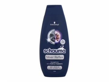 Šampūnas Schwarzkopf Schauma Silver Reflex Shampoo Shampoo 400ml Šampūnai plaukams