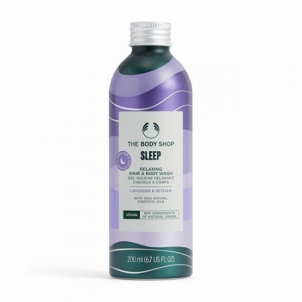 Shampoo The Body Shop Shower gel for body and hair Sleep Relaxing Lavender & Vetiver ( Hair & Body Wash) 200 ml 