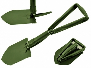 Saperka składana L z kilofem w pokrowcu - zielona Knives and other tools