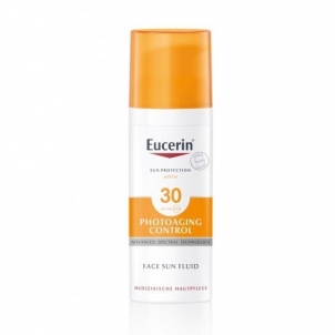 Saulės kremas Eucerin Anti-wrinkle Emulsion Photoaging Control SPF 30 (Sun Fluid) 50 ml Saules krēmi